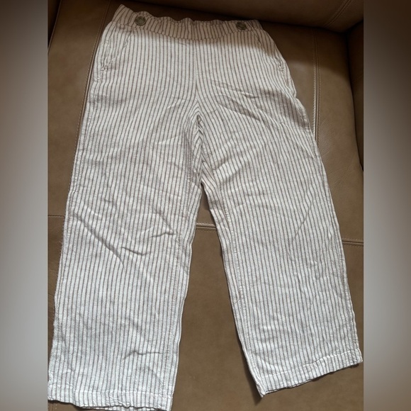 Pants - Striped cropped Pants
